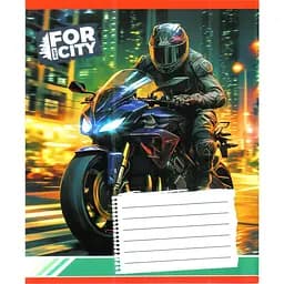 Тетрадь ученическая "Ночным городом" Leader 018-530032K-3 в клеточку, 18 листов (959053)