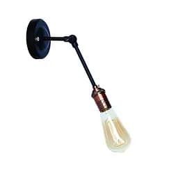 Бра настенное Levistella 752WG1705-1 E27 60W черный с медным цоколем для дома