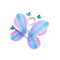 Набор аксессуаров карнавальные крылья бабочки 50x41 см, волшебная палочка, обруч YG0232 (в ассортименте)