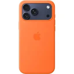 Чохол Silicone Case with Button, Animation & MagSafe для Apple iPhone 17 Pro Max Orange AAA [153248] - мініатюра 3