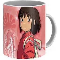 Кухоль GeekLand Віднесені Привидами рожевий фон 330 мл різнобарвний