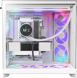 Корпус NZXT H9 Flow RGB White ( см-H92FW-R1) - мініатюра 2
