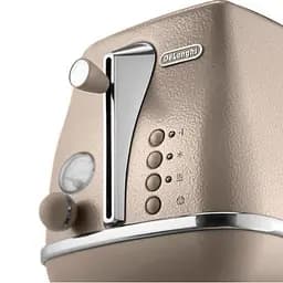 Тостер DeLonghi CTOV 2103 BG на 2 тости бежевий (0176129060/0230120036) - мініатюра 5