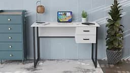 Комп'ютерний стіл Ferrum-decor Таккота 75x140x70 чорний ДСП Білий 16мм (FRD-101954) - мініатюра 5