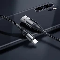Кабель Hoco X50 Excellent charging data cable for Type-C Black - мініатюра 2