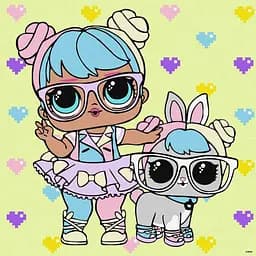 Картина за номерами "L.O.L. Surprise! TroopSurprise BonBon With HopHop" KHO6288, 40х40 см