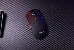 Мишка XTRIKE ME GW-613, ігрова бездротова Bluetooth+2.4G+Type-C, 10000dpi., 6кн., RGB, чорна (GW-613)