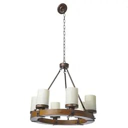 Люстра підвісна Brille кантрі E27 60W BR (BL-396S/6)