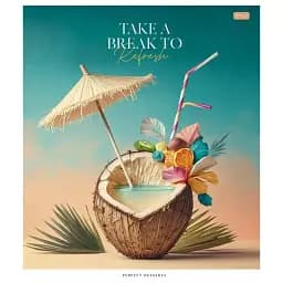 Зошит загальний Школярик Juicy world 048-3281L-2 у лінію 48 аркушів