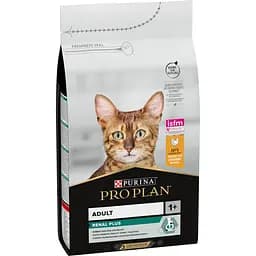Сухой корм для взрослых котов Purina Pro Plan Adult 1+ Renal Plus с курицей 1.5 кг (12369527)