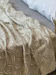 Плед двосторонній мусліновий євро L&M Home Textiles 20292 200х220 см бежевий - мініатюра 3