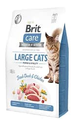 Сухой корм для кошек больших пород Brit Care Cat GF Large cats Power & Vitality 2 кг