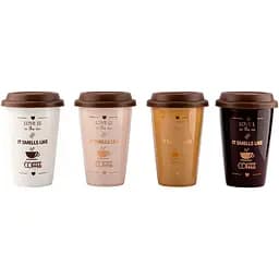 Чашка Vittora Аромат кави з кришкою 390 мл 1 шт. в асортименті (107035)