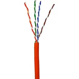 Кабель кручена пара Gear UTP 4x2x0,51 Cat5E, CCA, LSZH низькодимний для внутрішніх робіт, помаранчевий, 305m