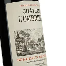 Вино Chateau L'Ombriere Bordeaux Superieur, червоне, сухе, 0,75 л - мініатюра 3