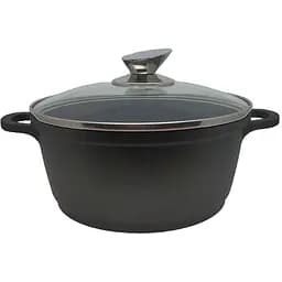 Кастрюля Krauzer Eco-Basis line со стеклянной крышкой 20 см 2.3 л (77002)