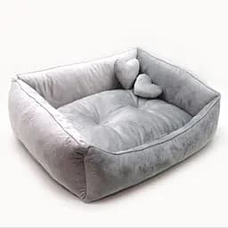 Лежак для котів та собак Zoo-hunt Ніжність сірий №1 300х370х220 мм