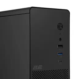 Корпус 2E Credo Slim V90B-400 з БЖ ATX400 Black (2E-V90B-400) - мініатюра 2