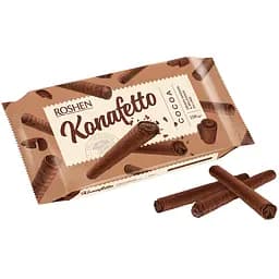 Трубочки вафельні Roshen Konafetto крем-какао 156 г (691221)