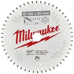 Диск пиляльний по алюмінію Alu PFTE MILWAUKEE, діаметр 190х30х2,4мм, 54 зуб.