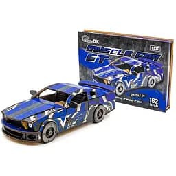 Деревянный 3D конструктор Mustang GT PuzzleOk Puz-00642 162 детали
