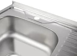 Кухонна мийка Brinex 6060-L 0.6 мм, накладна BRIN6060LSAT06 - мініатюра 5