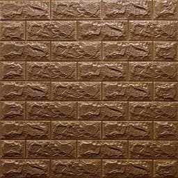 3D панель Sticker Wall самоклеюча цегла Коричнева 700x770x7мм 020-7 SW-00000053