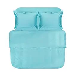 Постельное белье сатин Lotus Home - Dakota Modern бирюзовый евро