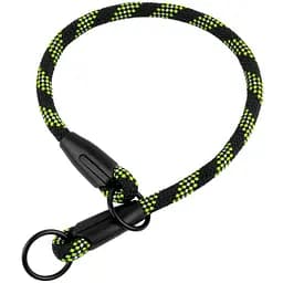 ик-зашморг для собак Barksi Active світловідбивний 46х0.9 см чорно-зелений