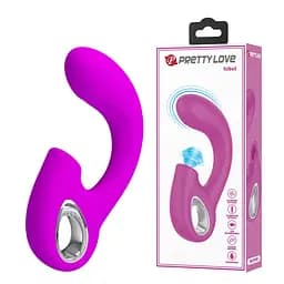 Вібратор з пульсацією Pretty Love Sibel, рожевий PRETTY LOVE BI-300098 103498