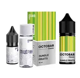 Набір компонентів для самозамісу сольової заправки Octobar Classic 30мл Jungle Fruits Маракуя Папайя Айс, 0-50 мг (18294)