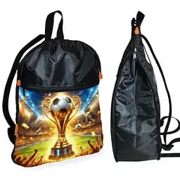 Рюкзак-мешок для школы с футбольный кубок детская сумка для обуви и спортивной одежды (01471)