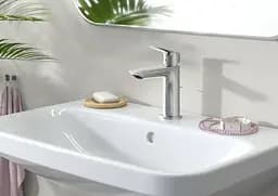 Змішувач для умивальника Hansgrohe Logis 110 з донним клапаном push-open хром (71252000) - мініатюра 4
