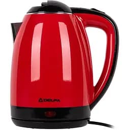 Електрочайник Delfa DK 3530 X червоний