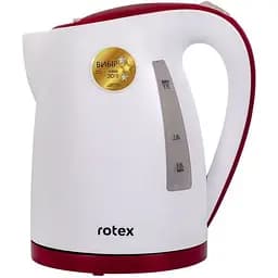 Електрочайник Rotex RKT67-G 1.7 л білий з червоним
