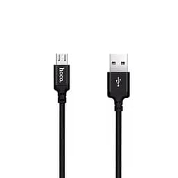 Кабель USB - MicroUSB 2 метра Hoco X14 Times Speed Black 2 м