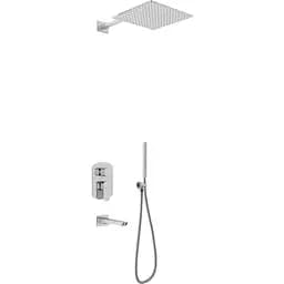 Душова система Kohlman Foxal 35 chrome + BOX прихованого монтажу QW211FQ35, Хром