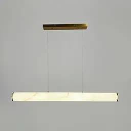 Подвесная удлиненная люстра с эффектом мрамора в корпусе 120 см Ст. MJ362L-1200 | Line F