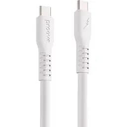 Кабель Proove Eternal USB-C to USB-C 60W 1m White (CCET60002202) [131027]