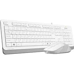 Комплект (клавіатура + миша) A4Tech F1010 USB White (F1010 (White)) - мініатюра 2