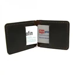 Шкіряний затиск для грошей Gofin 11.5х8.5 см acs0011955 - мініатюра 3