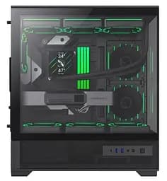 Корпус GameMax Vista 2 A Tempered Glass без БЖ Black (VISTA 2 AB) - мініатюра 2