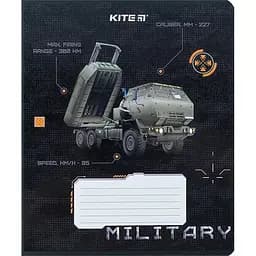 Зошит учнівський "Мілітарі" Kite K24-232-3 12 аркушів (4063276212955)(SC)