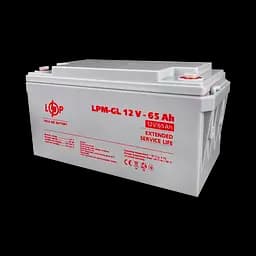 Акумулятор гелевий LPM-GL 12V - 65 Ah - мініатюра 3