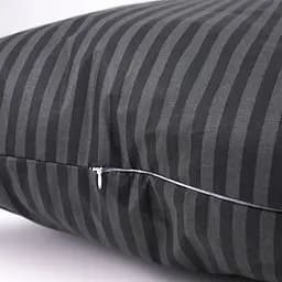 Набір подушок MirSon №0117 Сolor Fun Line Stripe Black Silk 2 шт. чорний (2200011158181) - мініатюра 4
