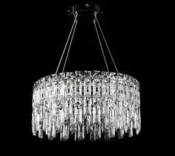 Кришталева люстра Splendid Ray LGH90364/480/2 LED (CR) підвісна люстра з кришталем хром 48 см, висота 40-110 см, на LED-освітленні