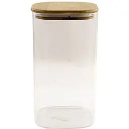 Банка для зберігання квадратна Lumines з бамбуковою кришкою 10 x 20 см TS23017E