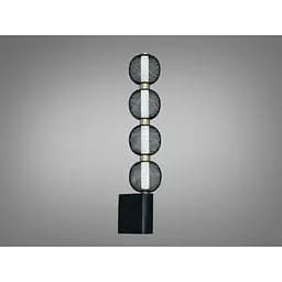 Настінне LED бра Romin чорний 7 Вт сітчасті абажури