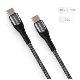 Дата кабель USB-C to USB-C 1.0m PD Fast Charging 65W 3А grey ColorWay (CW-CBPDCC040-GR) - мініатюра 2
