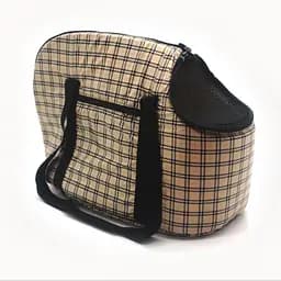 Сумка переноска Zoo-hunt Клітина для котів та малих порід собак бежева №1 22х42х31 см